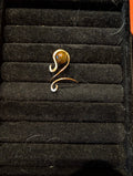 Tiger's Eye Brass Ring