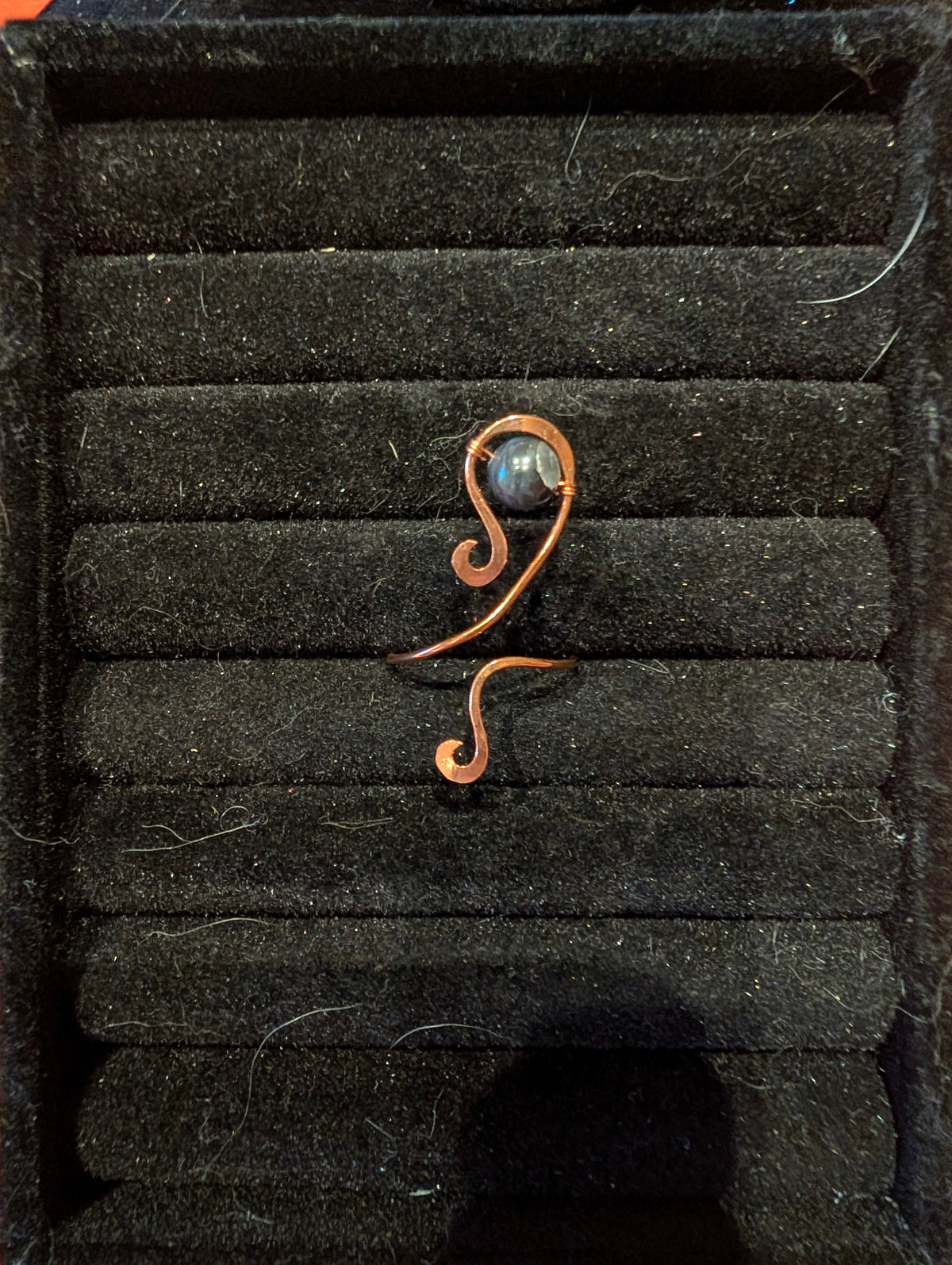 Sodalite Copper Ring