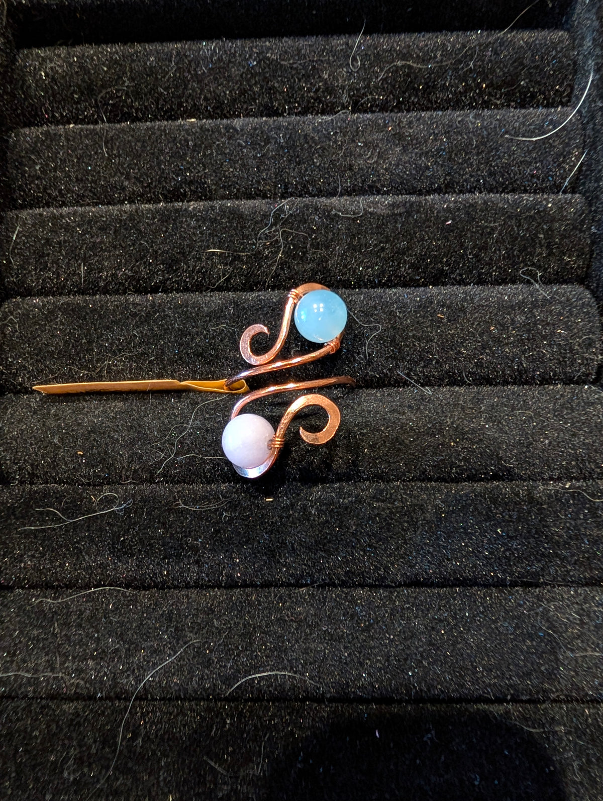 Multi-beryl Copper Ring