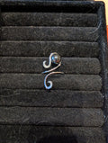 Hematite Silver-filled Ring