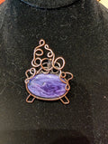 Charoite Cauldron Pendant