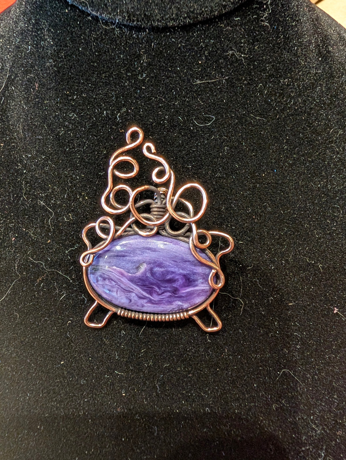 Charoite Cauldron Pendant