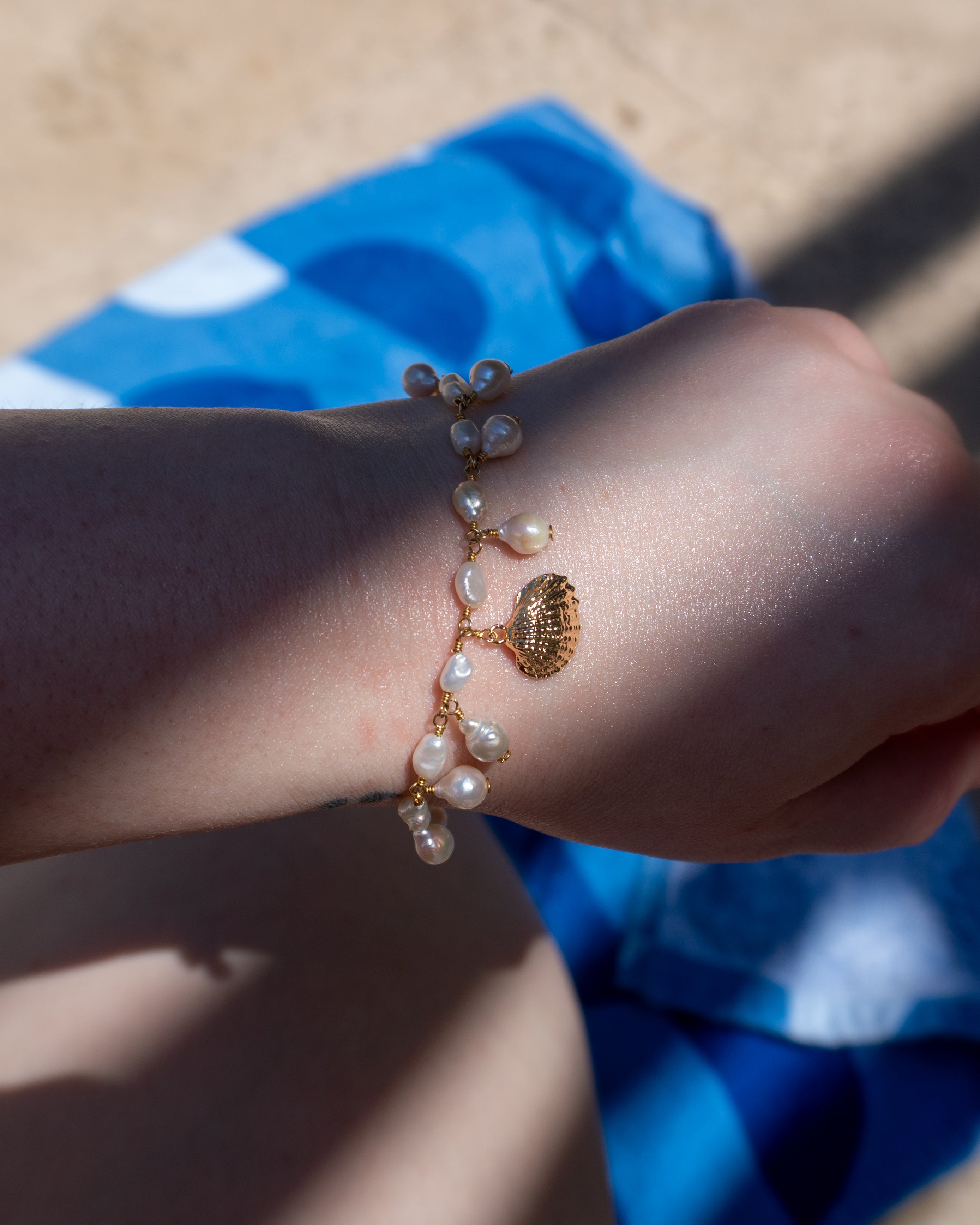 Pearl Charm Bracelet
