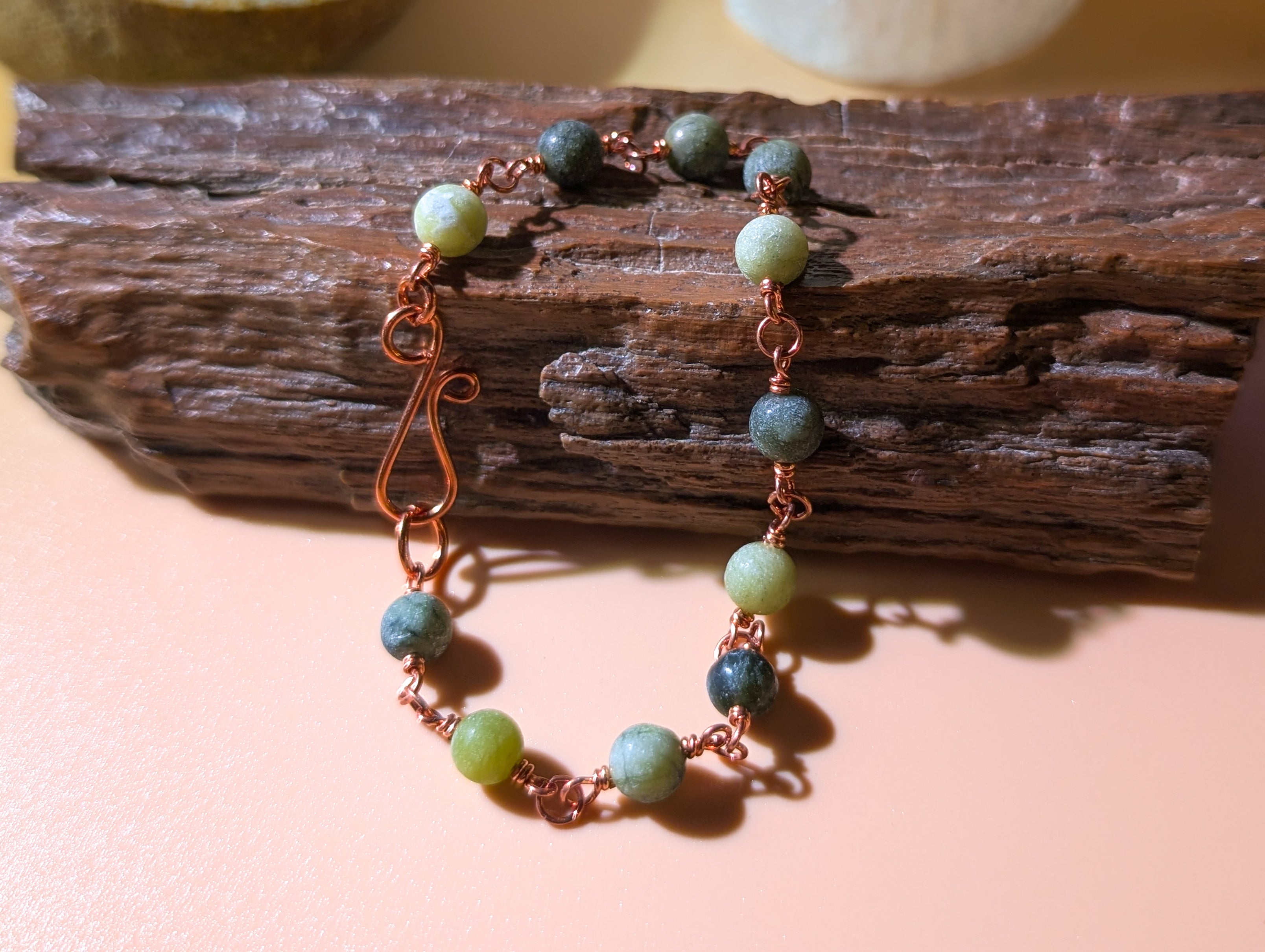 Serpentine Beaded Chain Bracelet