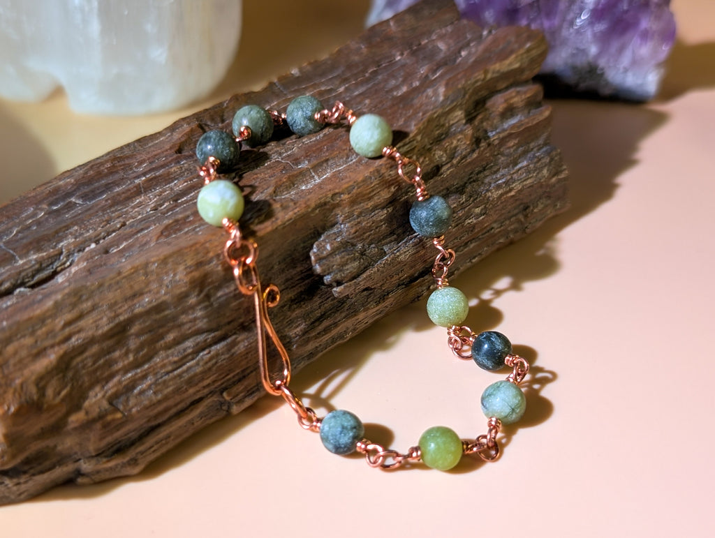 Serpentine Beaded Chain Bracelet
