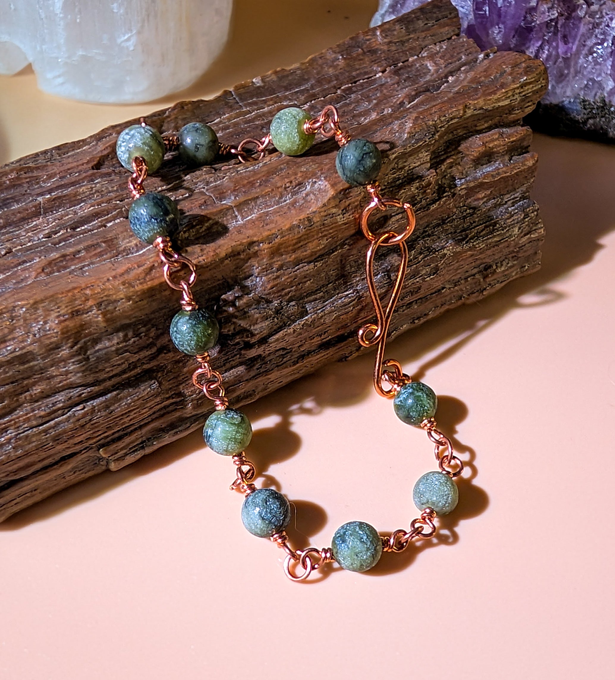 Serpentine Beaded Chain Bracelet