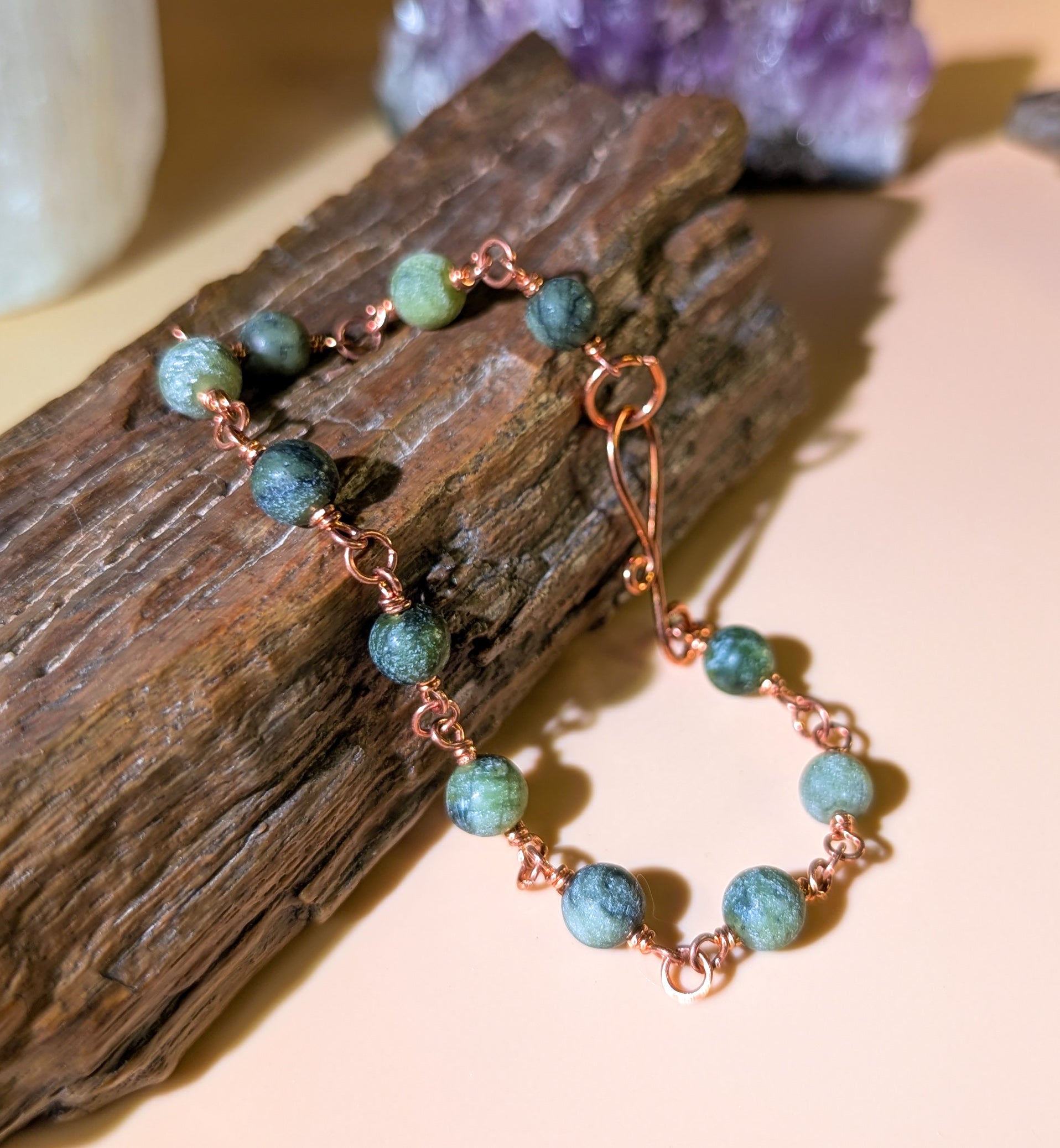 Serpentine Beaded Chain Bracelet