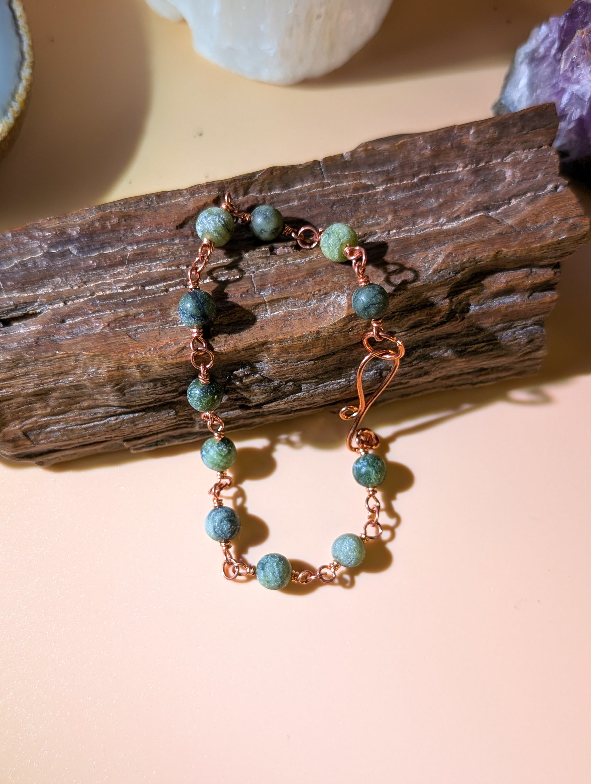 Serpentine Beaded Chain Bracelet