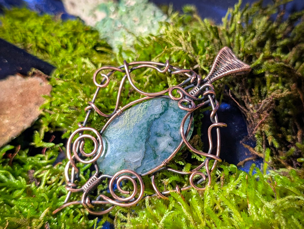 Moss Agate Pendant
