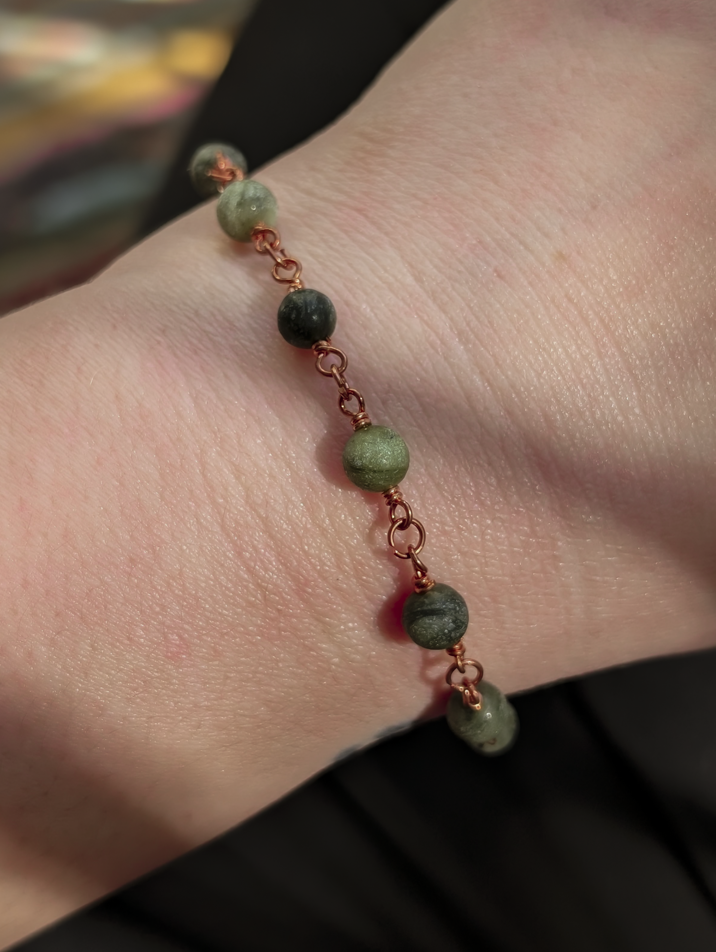 Serpentine Beaded Chain Bracelet