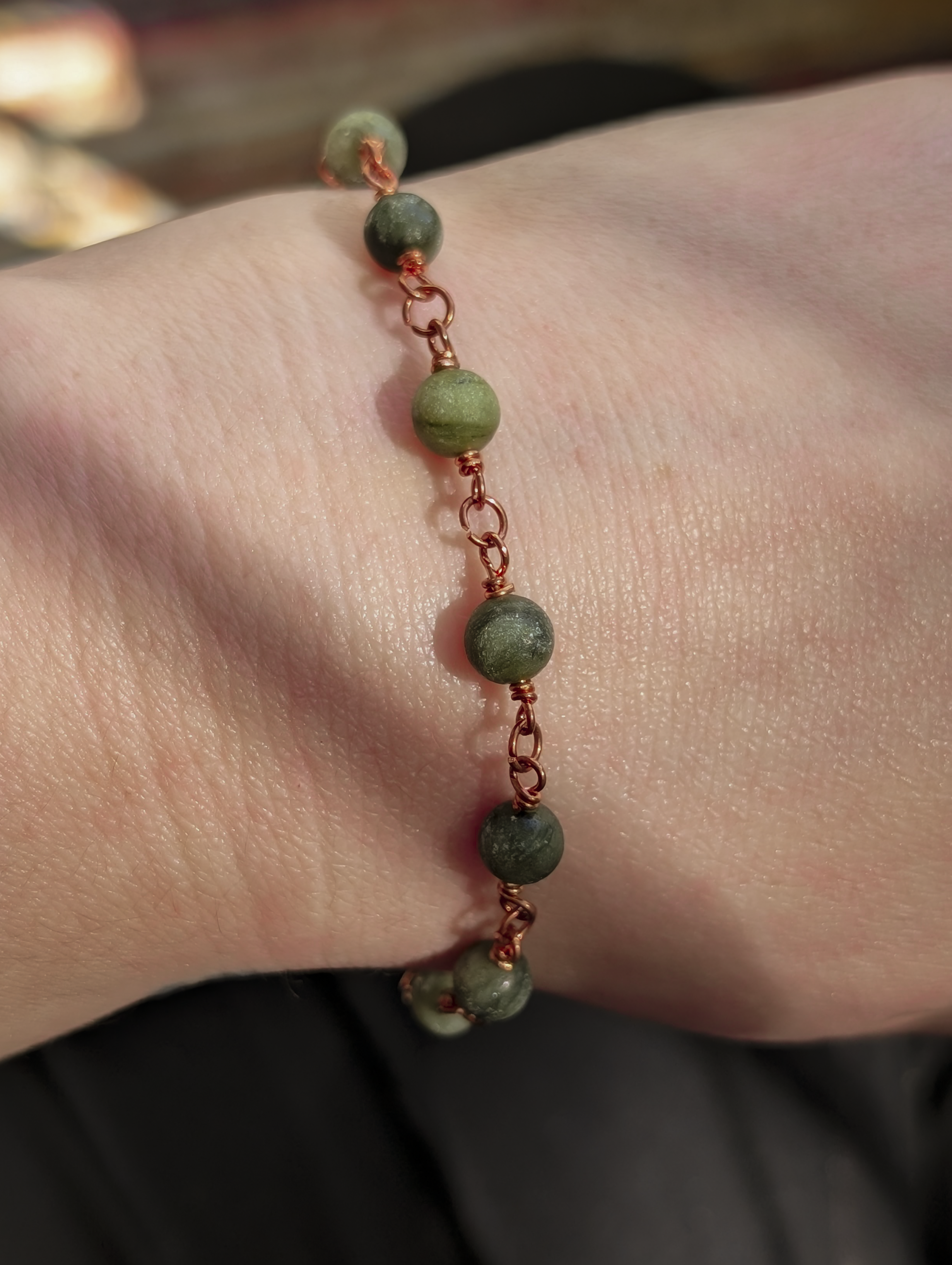 Serpentine Beaded Chain Bracelet
