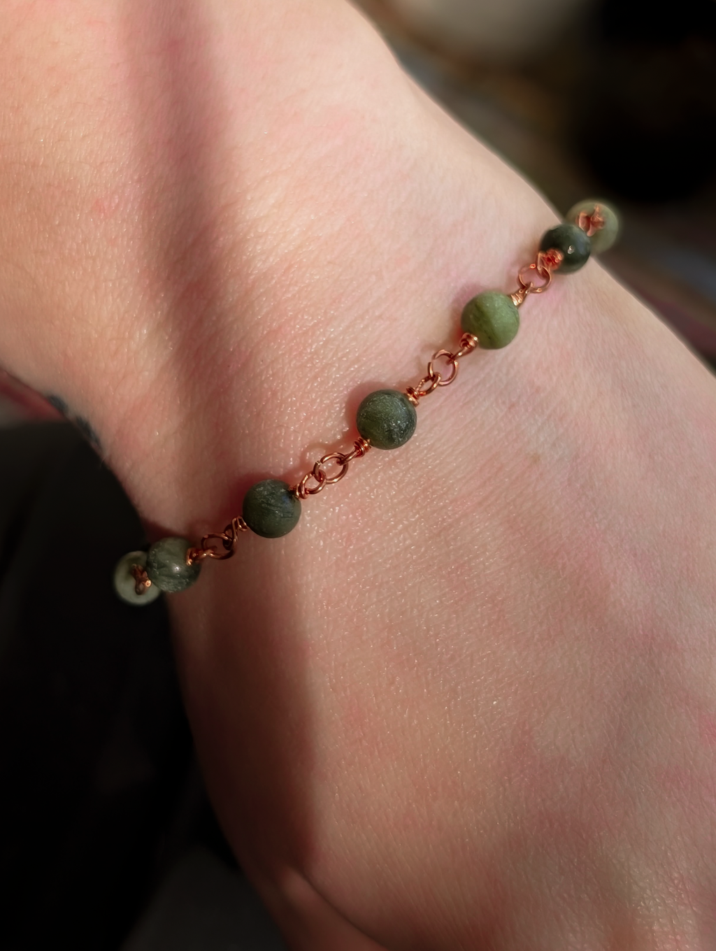 Serpentine Beaded Chain Bracelet