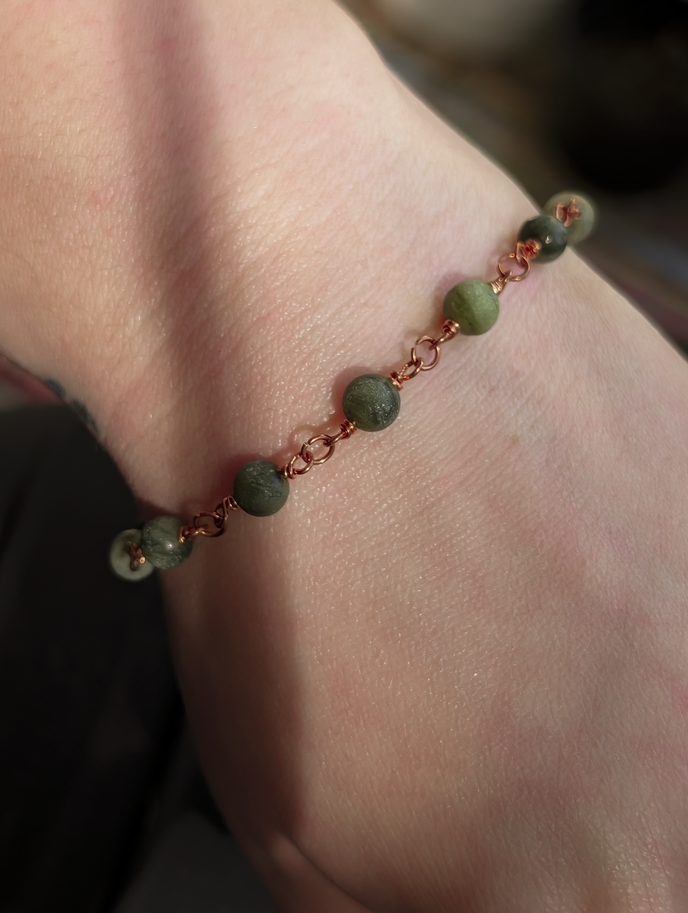 Serpentine Beaded Chain Bracelet
