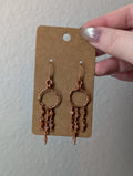 Dangly Sunstone Earrings