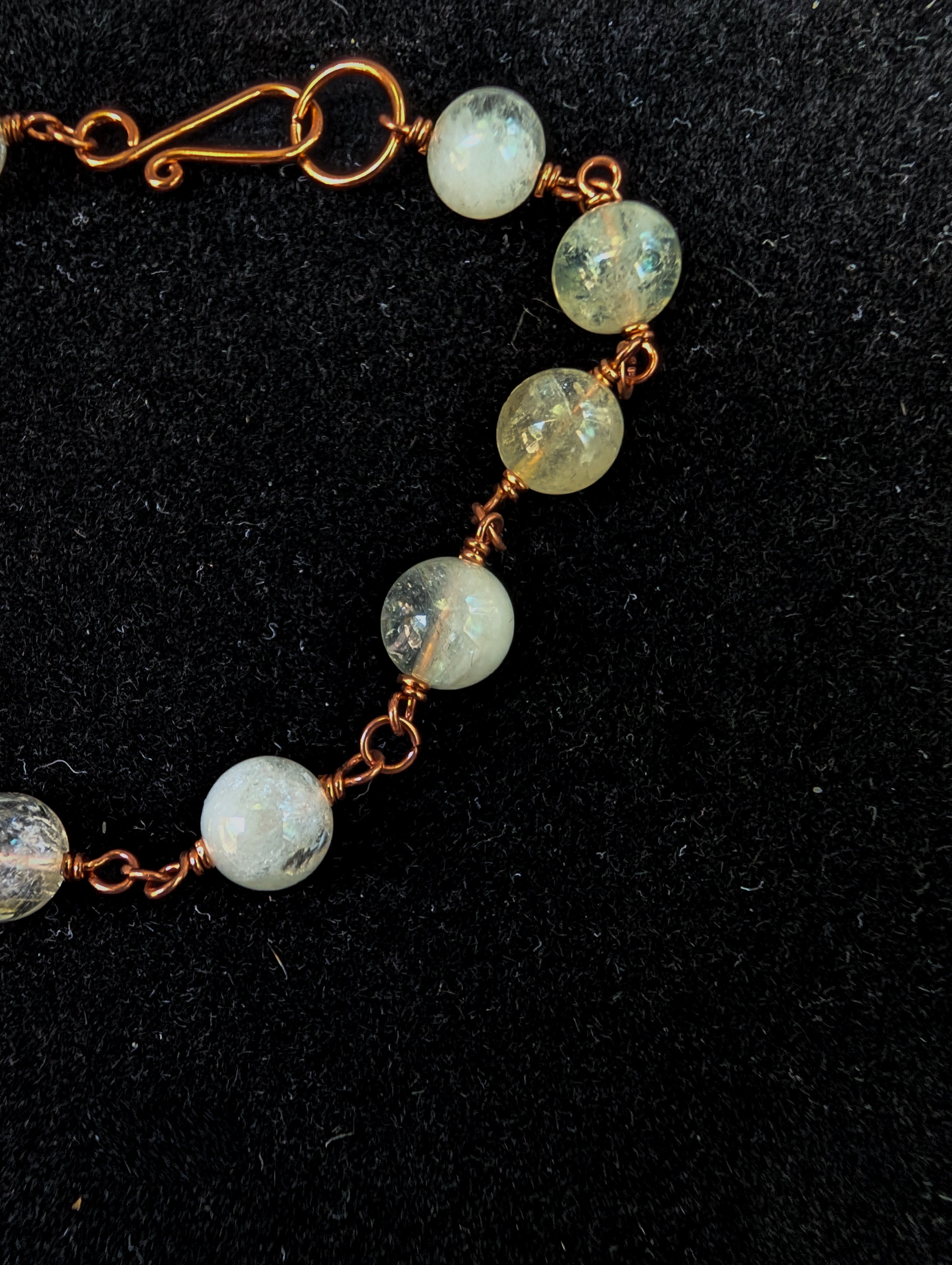 Citrine Bead Chain Bracelet