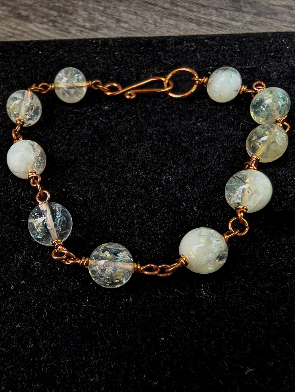 Citrine Bead Chain Bracelet