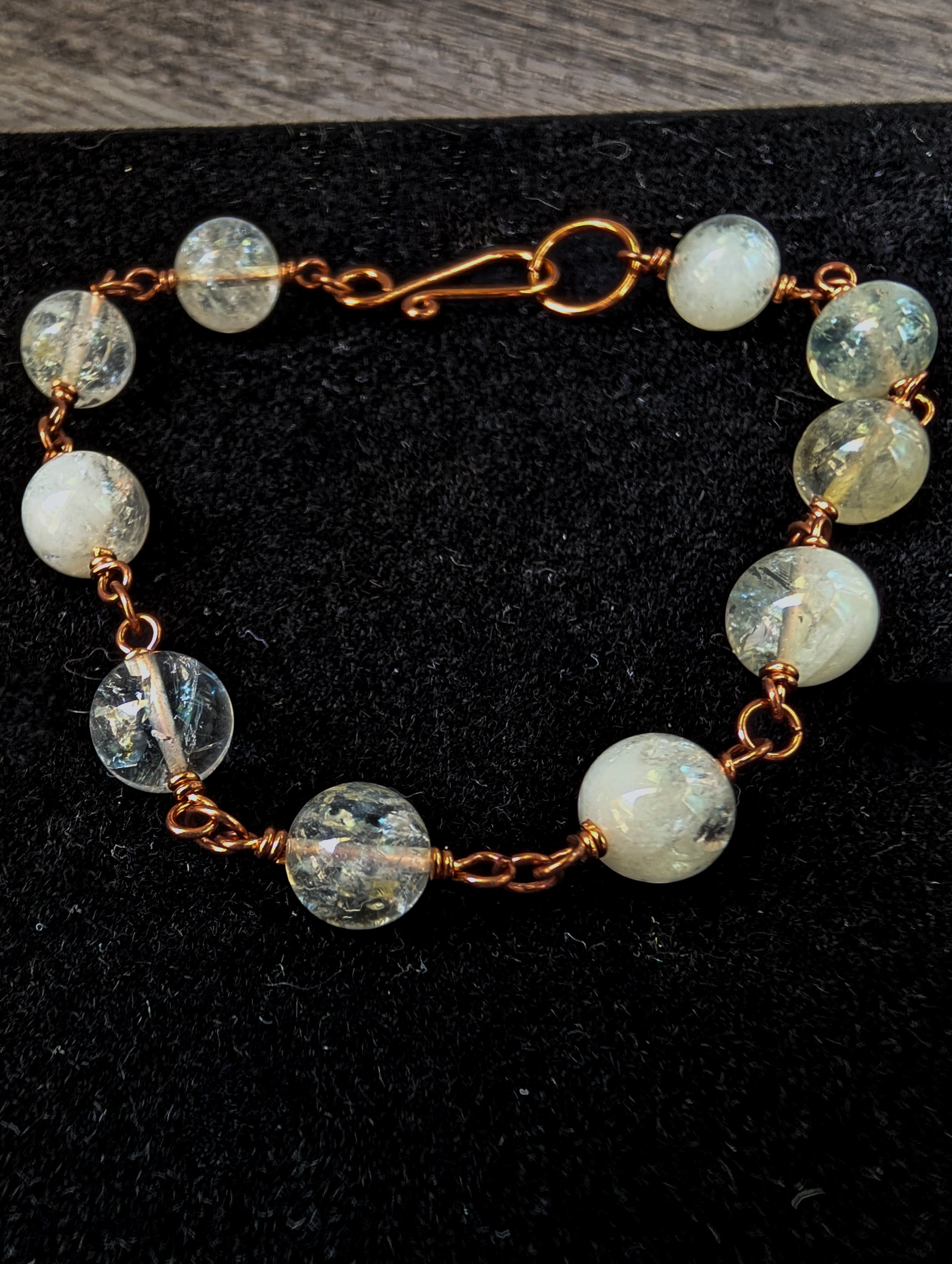 Citrine Bead Chain Bracelet