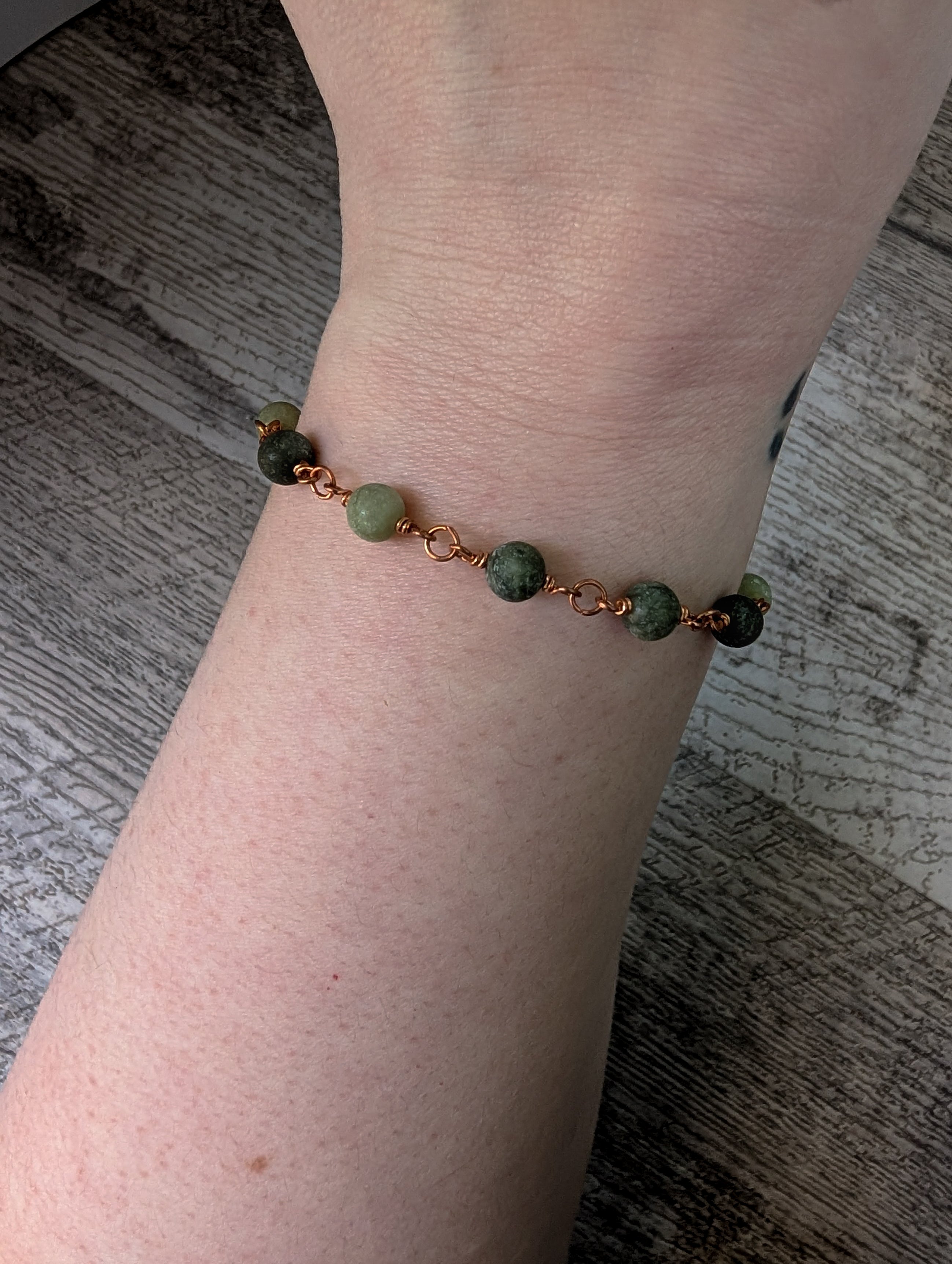 Serpentine Beaded Chain Bracelet