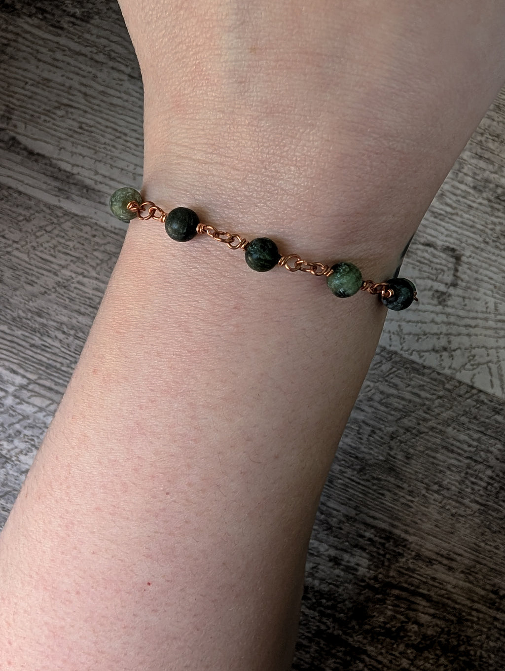 Serpentine Beaded Chain Bracelet