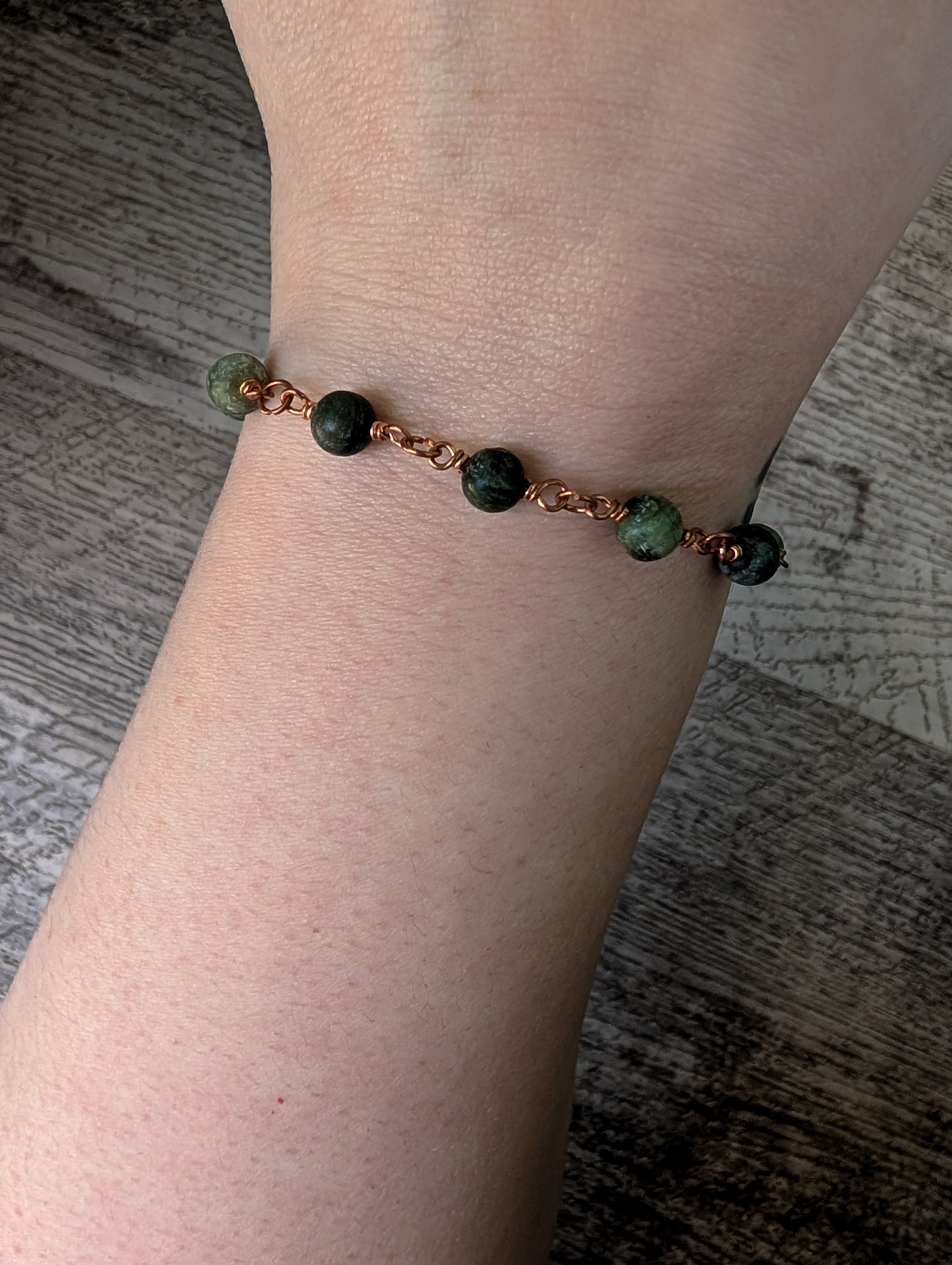 Serpentine Beaded Chain Bracelet