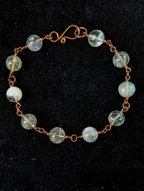Citrine Bead Chain Bracelet