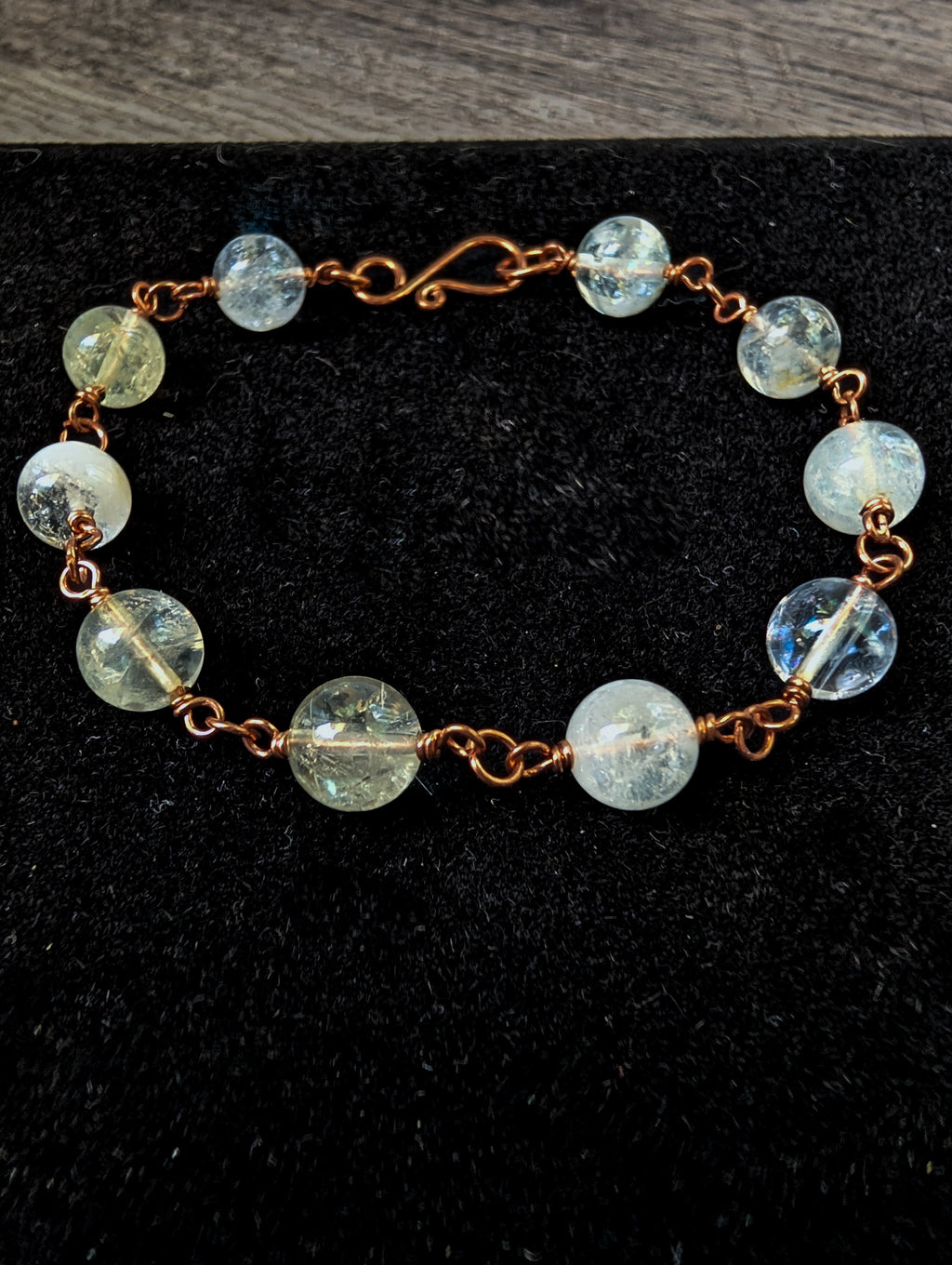 Citrine Bead Chain Bracelet