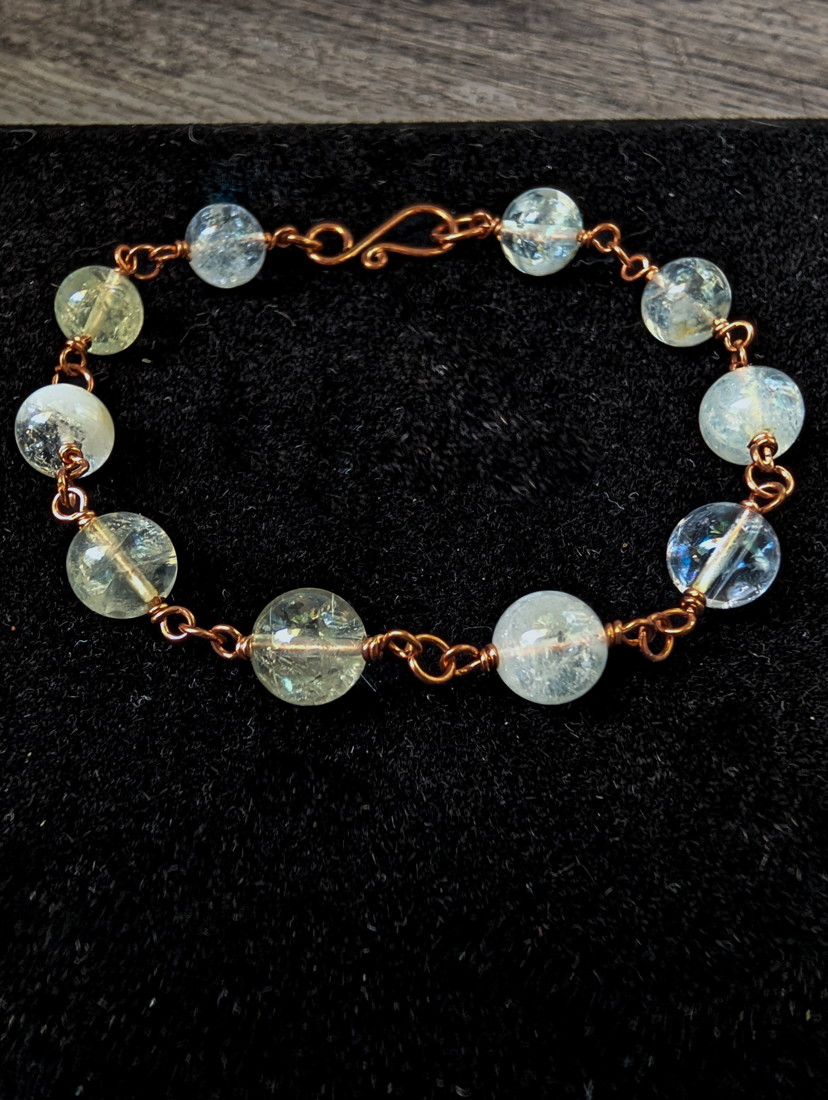 Citrine Bead Chain Bracelet