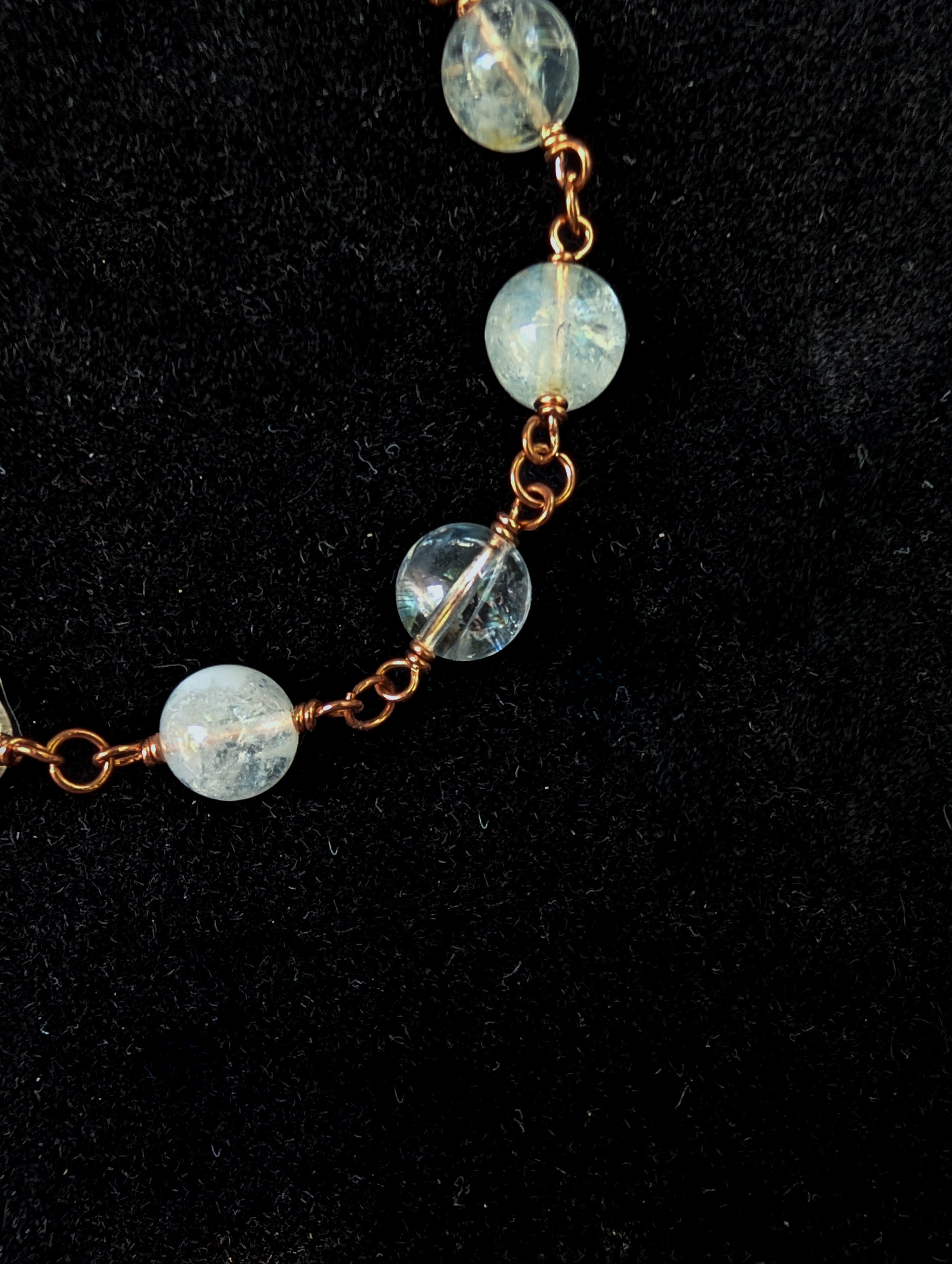 Citrine Bead Chain Bracelet