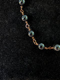 Obsidian Bead Chain Bracelet