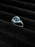 Blue Kyanite Silver Ring Size 6.5