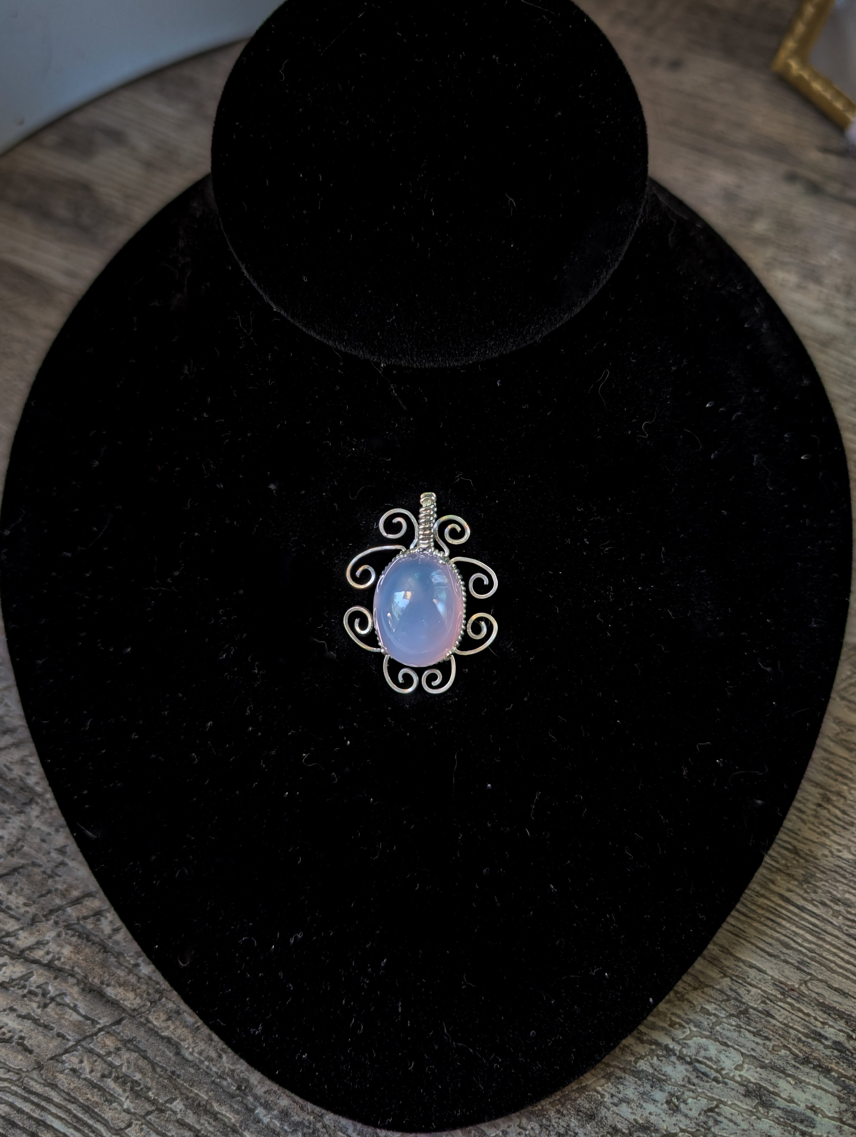 Lavender Chalcedony Pendant