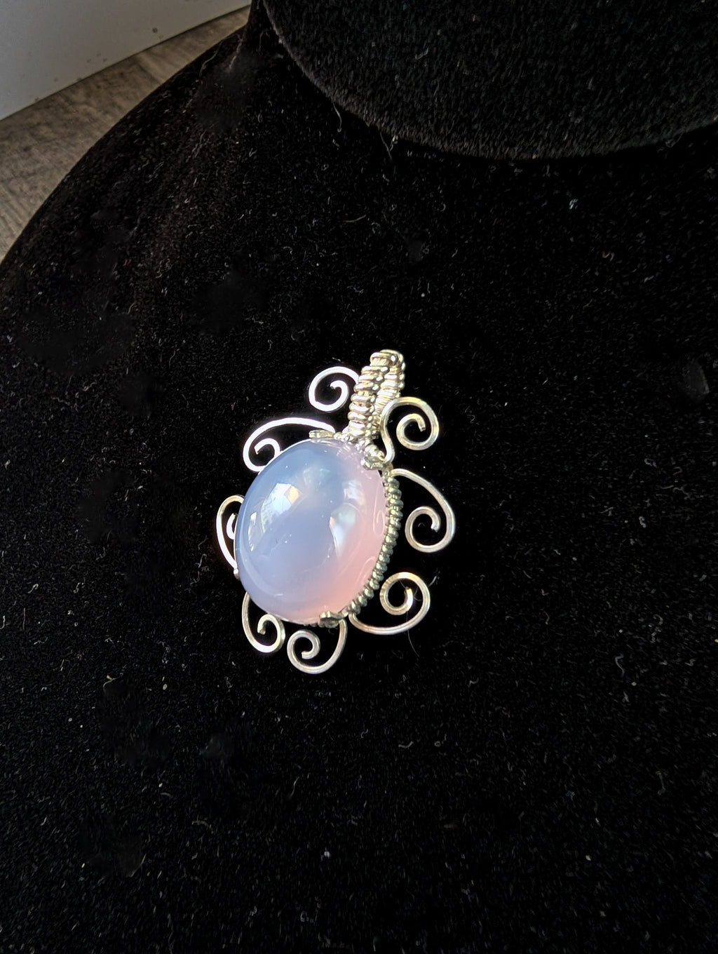 Lavender Chalcedony Pendant