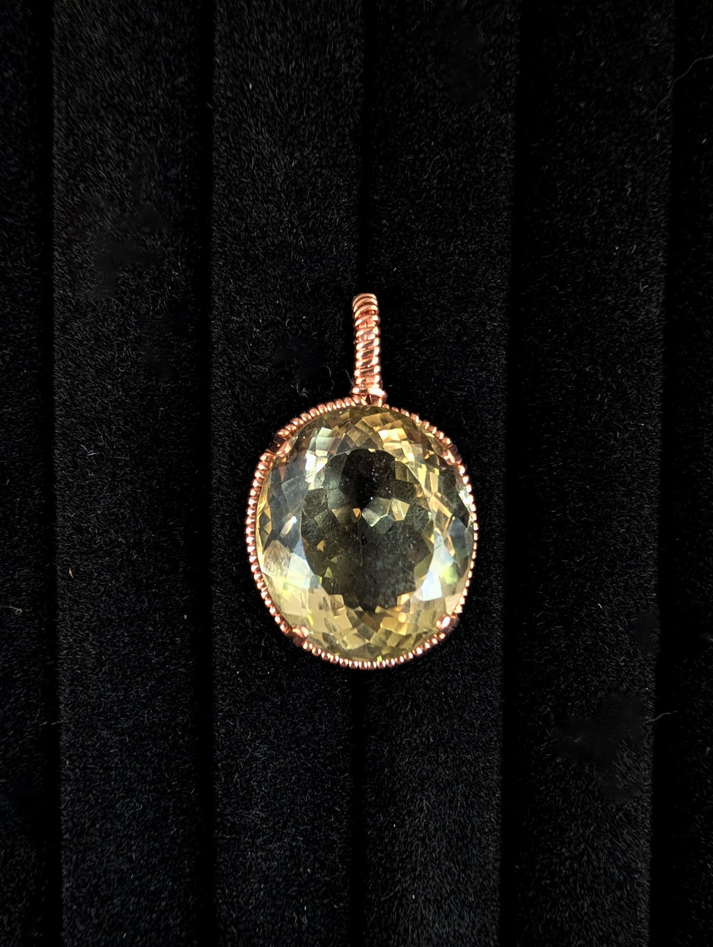 Lemon Quartz Pendant