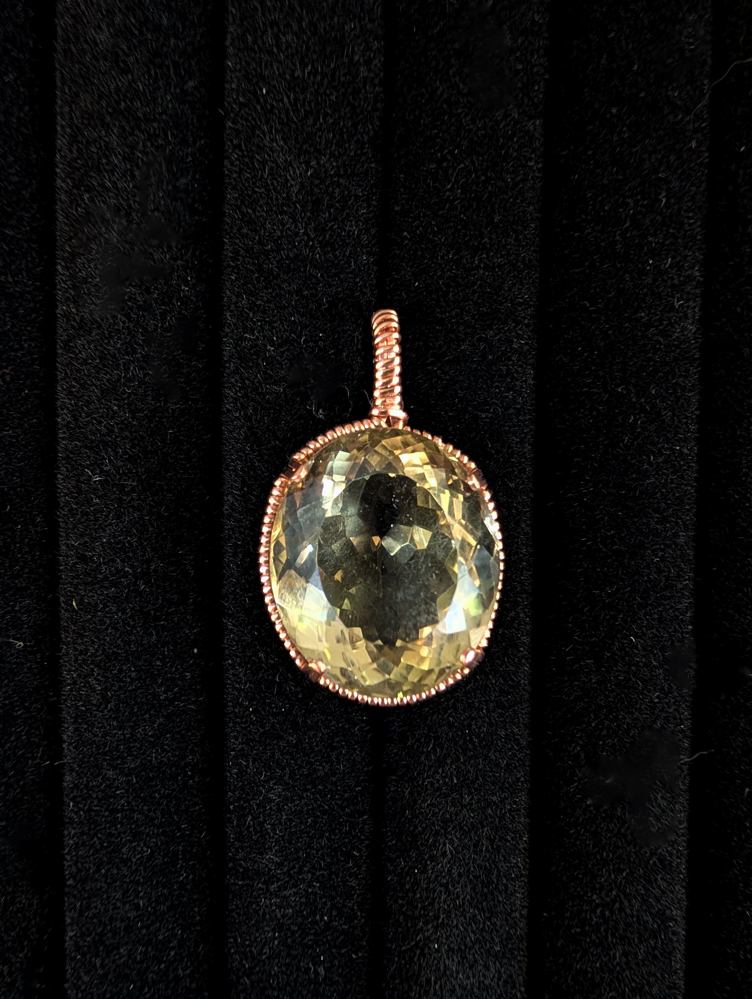 Lemon Quartz Pendant