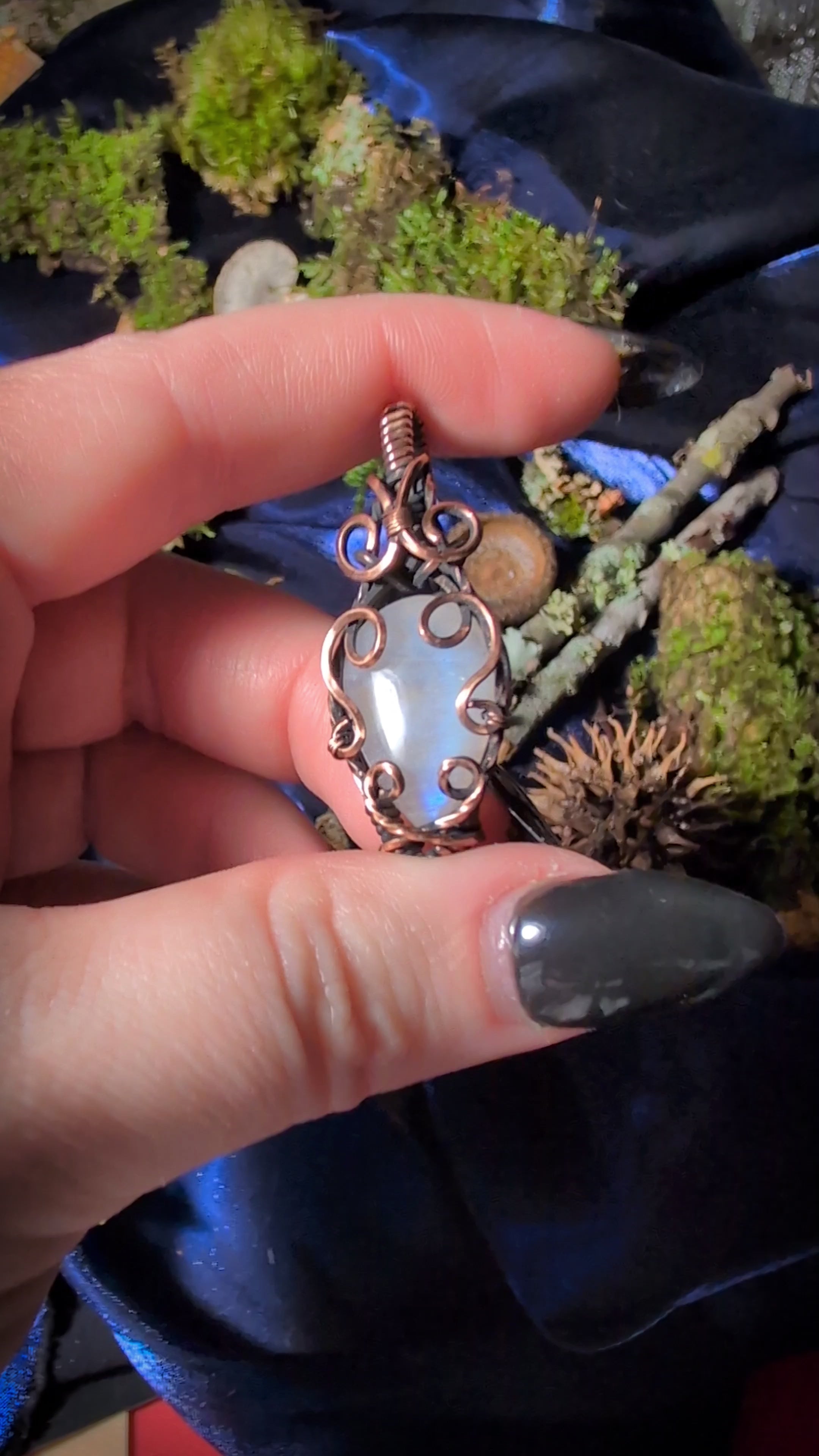 Rainbow Moonstone Pendant